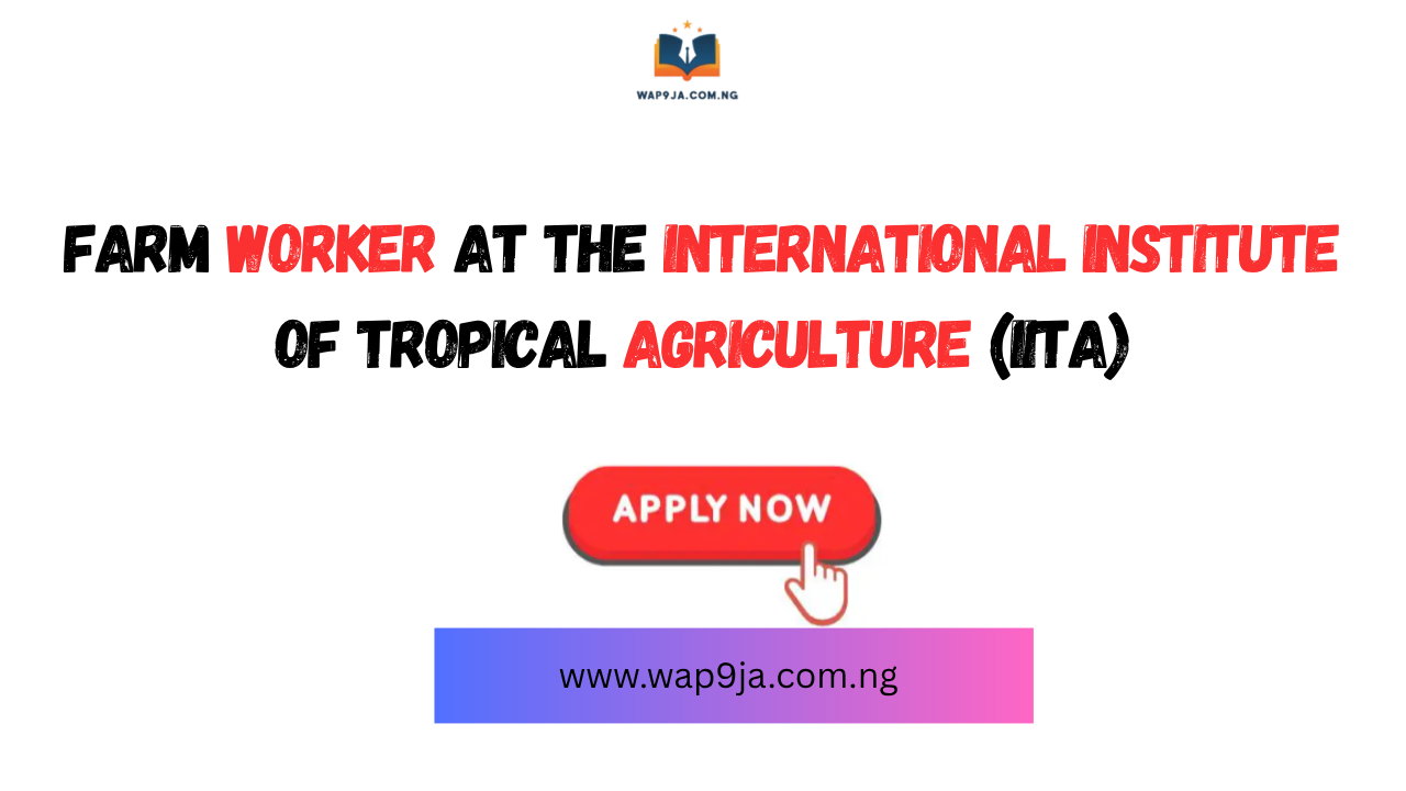 Farm Worker at the International Institute of Tropical Agriculture (IITA) – Apply Now