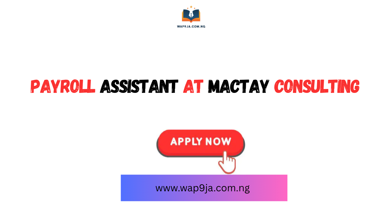 Payroll Assistant at Mactay Consulting – Apply Now